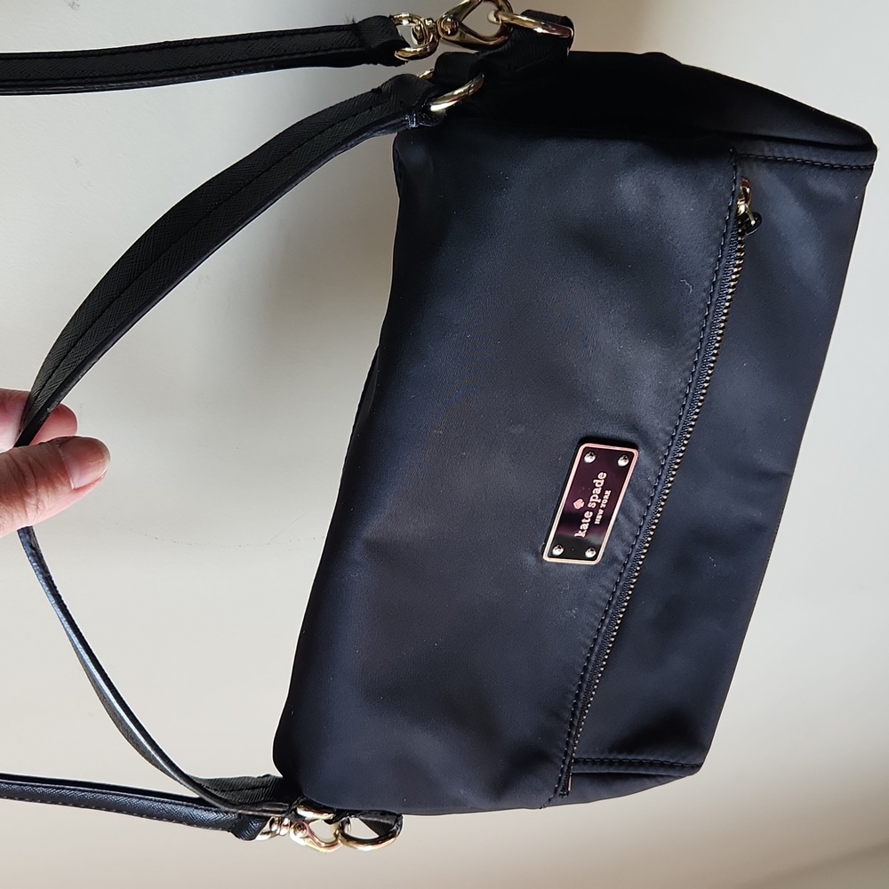 Kate Spade Miri Wilson Road Black Nylon Crossbody - Picture 2 of 15